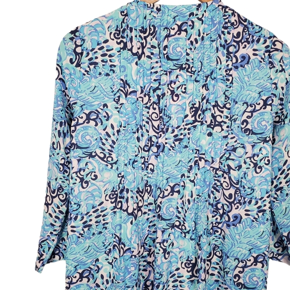 Lilly Pulitzer Marilina Tunic Dress Aqua Spritz… - Picture 10 of 13